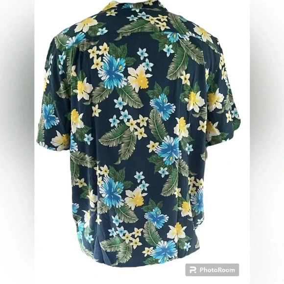 Floral button up short sleeve men - Picture 3 of 3
